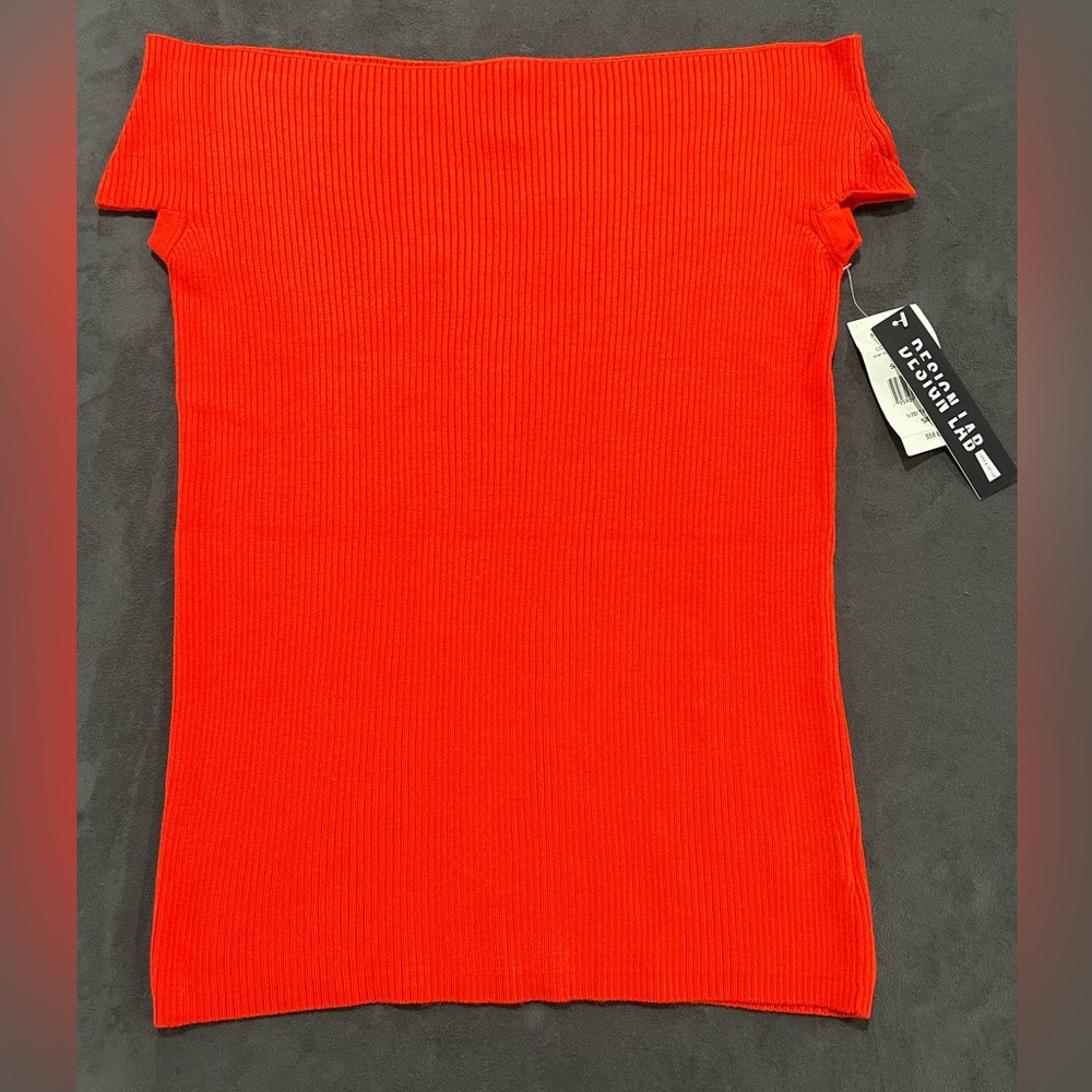 Design Lab Red Off Shoulder- NWT